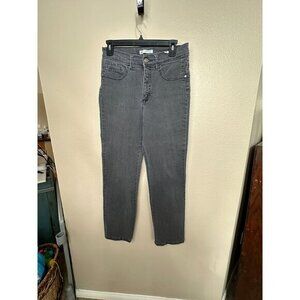 Lee Womens Classic Fit At The Waist Gray Jeans 6M‎ straight leg cotton